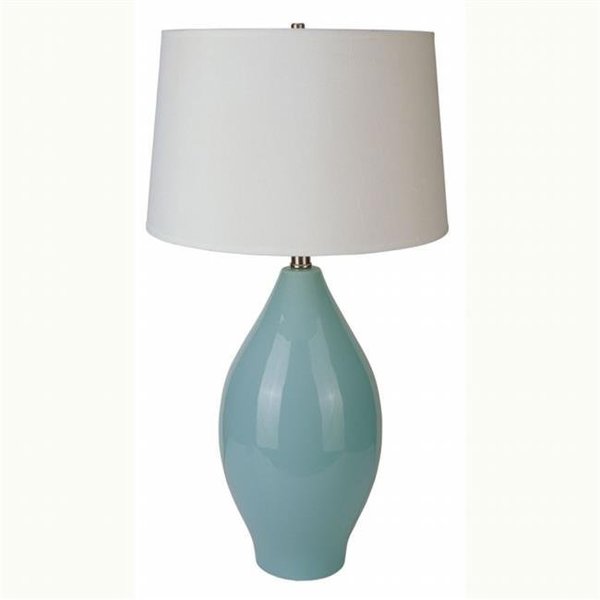 Ore International Ore International 6201BL 28   Ceramic Table Lamp - Sky Blue 6201BL